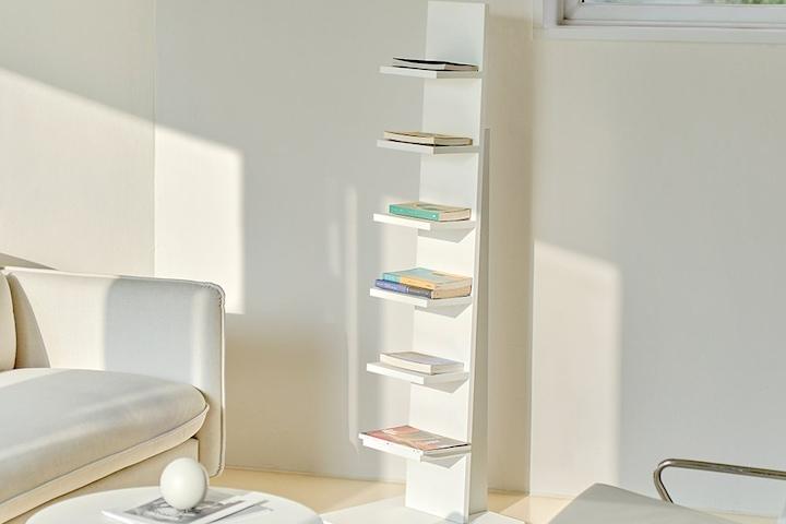 [7%쿠폰][빠른배송]우드 북선반 스탠드선반 북타워 높은형 타입 (내추럴/화이트)