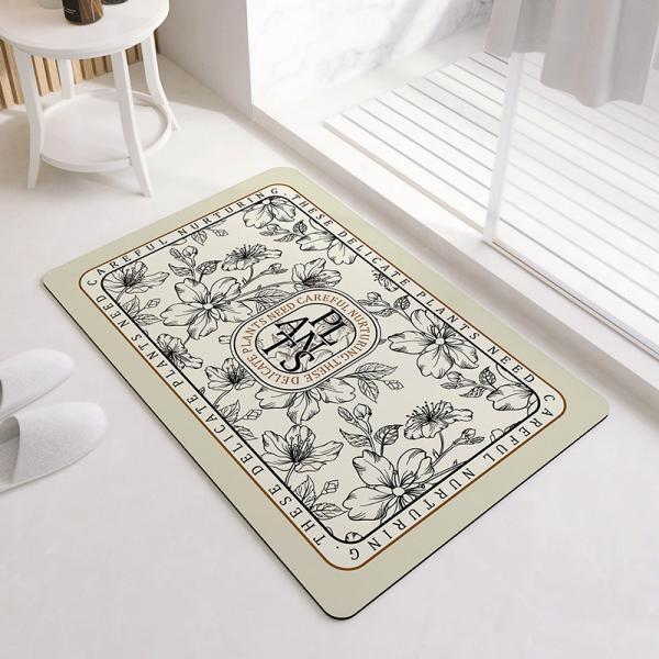 빨아쓰는 규조토 발매트 욕실 발매트 북유럽 목련