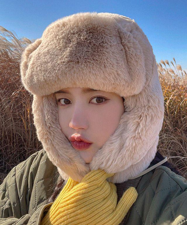 [2color] 러시아 말라뮤트 밍크 귀달이 겨울 방한 털 귀마개 귀도리 군밤장수 에코퍼 캠핑 모자