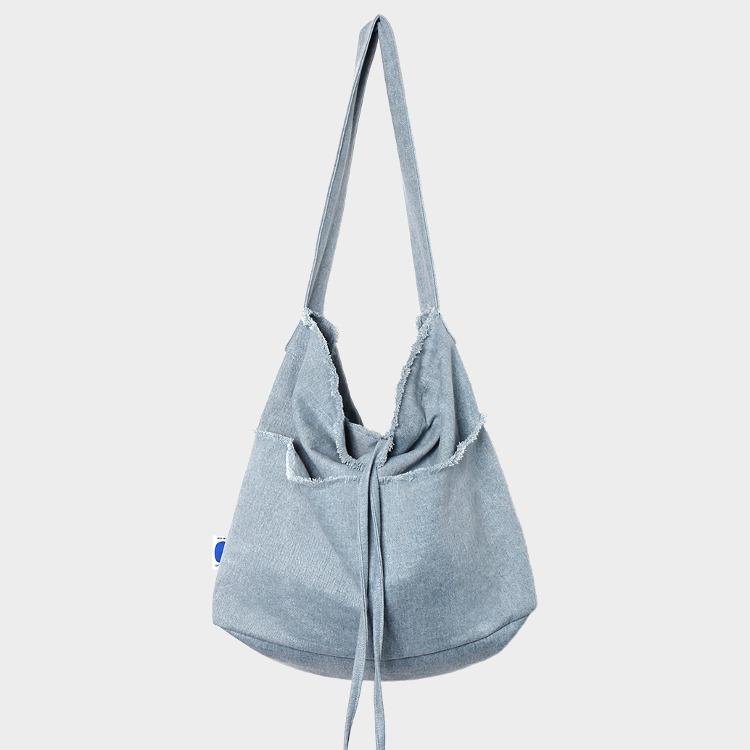 FRINGE HOBO BAG_PIGMENT BLUE
