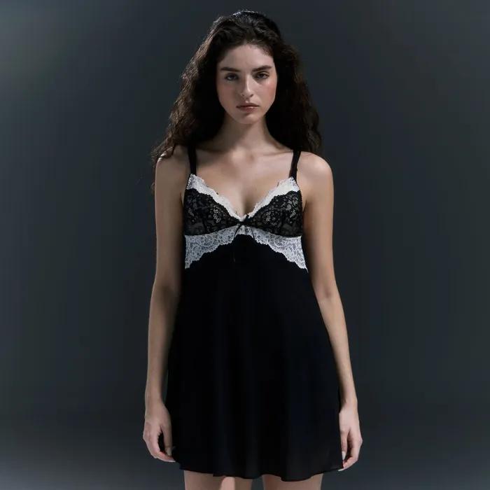 라비앙 블랙 풀슬립_블랙