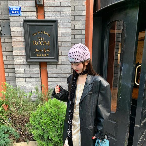 LRIB street leather loose lapel suit jacket