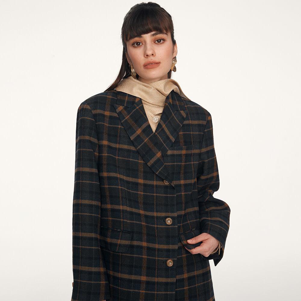 Daddy Check Jacket_Navy Check