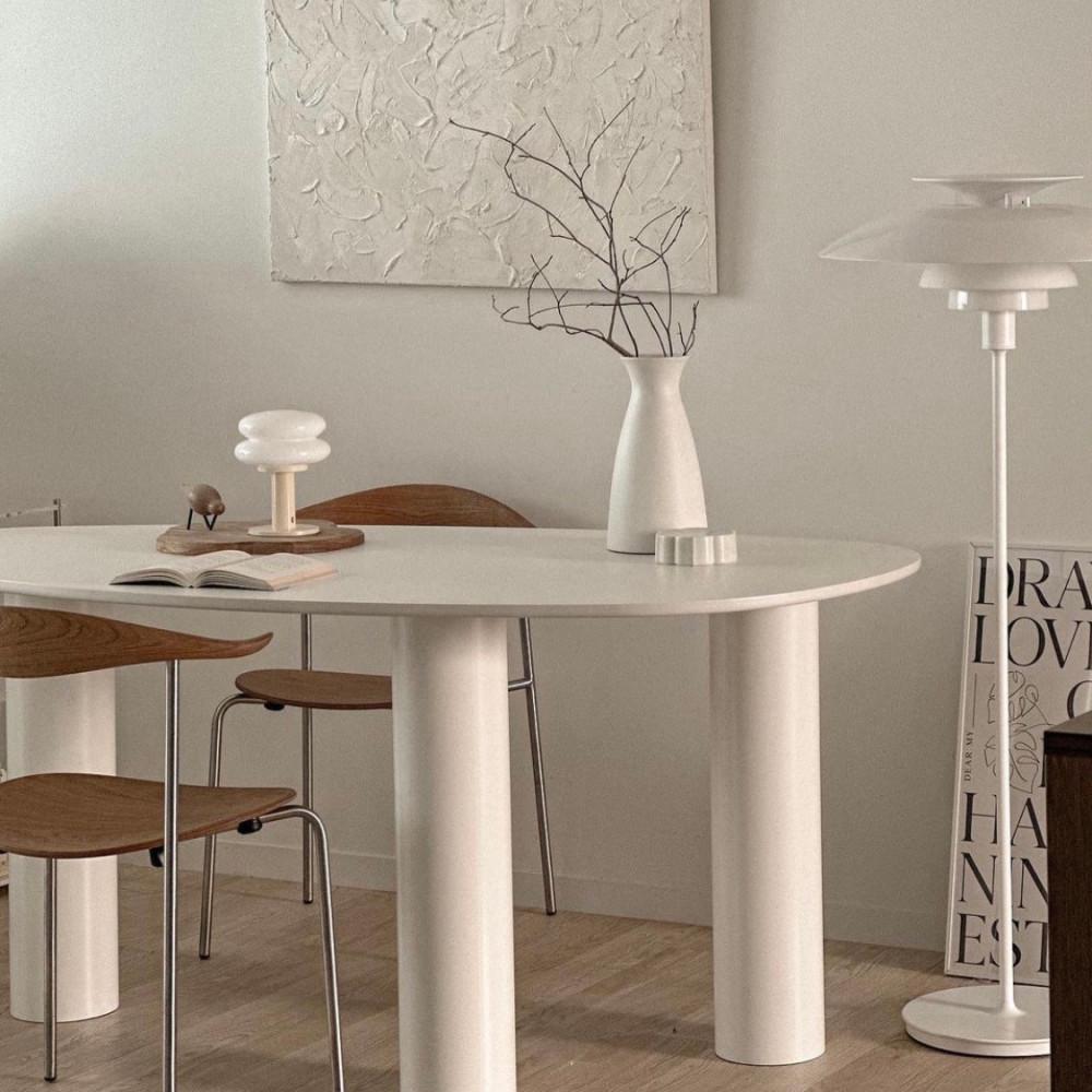 라온 오벌테이블 타원형 테이블