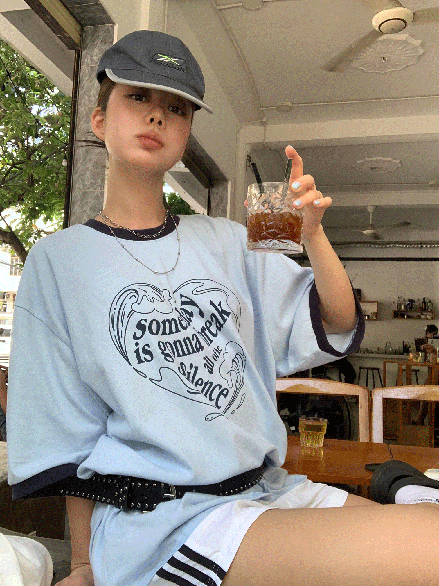 리넨느 someday heart tee (soft blue)