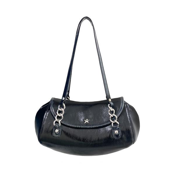 [10% OFF] Naomi Medium Evening Shoulder Bag 나오미 이브닝 숄더백 - 2A.M. Black