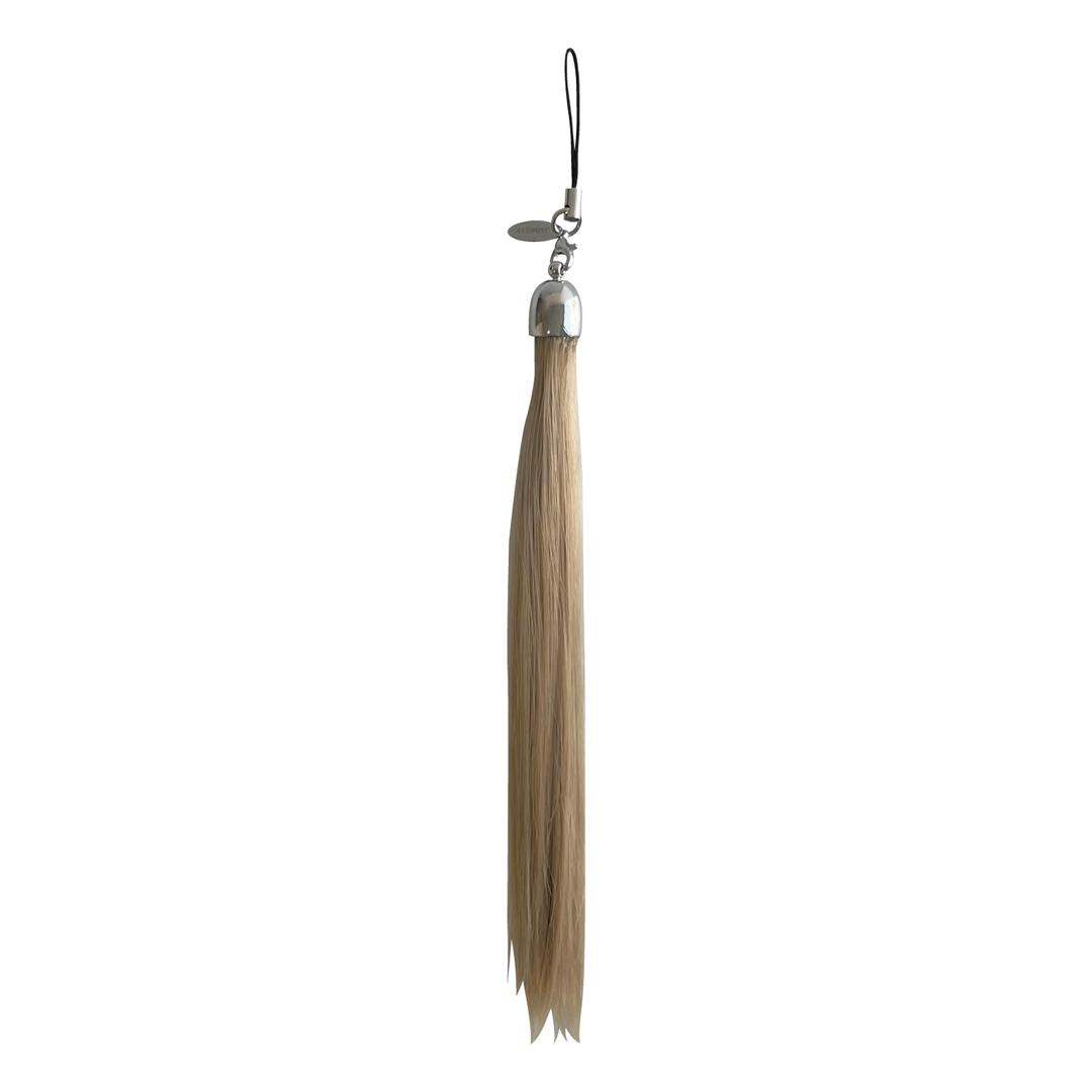 [1st] hair tessel keyring (blonde)