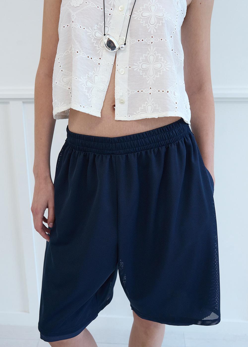 mash bermuda pants_navy