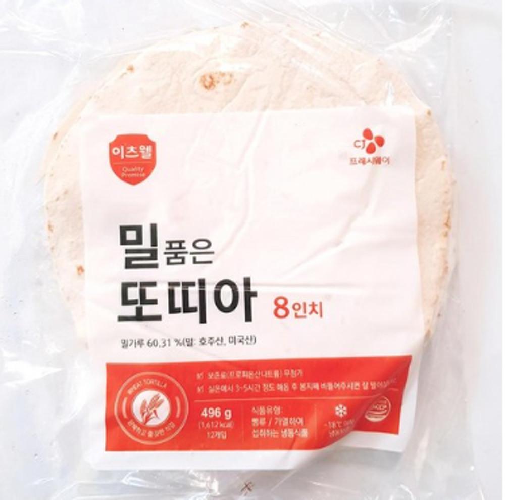 CJ 이츠웰 밀품은또띠아 8인치1봉(12장) [원산지:상세설명에 표시]