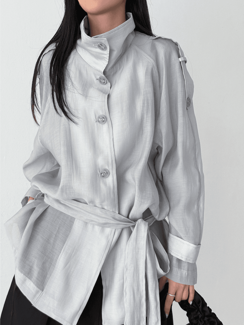 glaze half trench coat (2color)