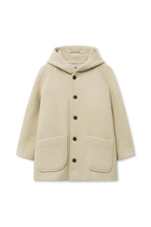 Hoodie Half Coat_Beige