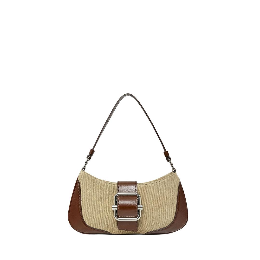SHOULDER BROCLE_SMALL [BROWN COMBI]