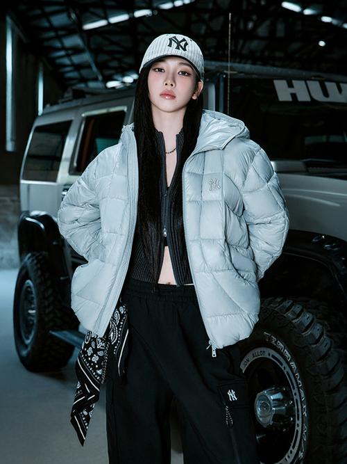 경량 커브패딩 NY (L.Grey)