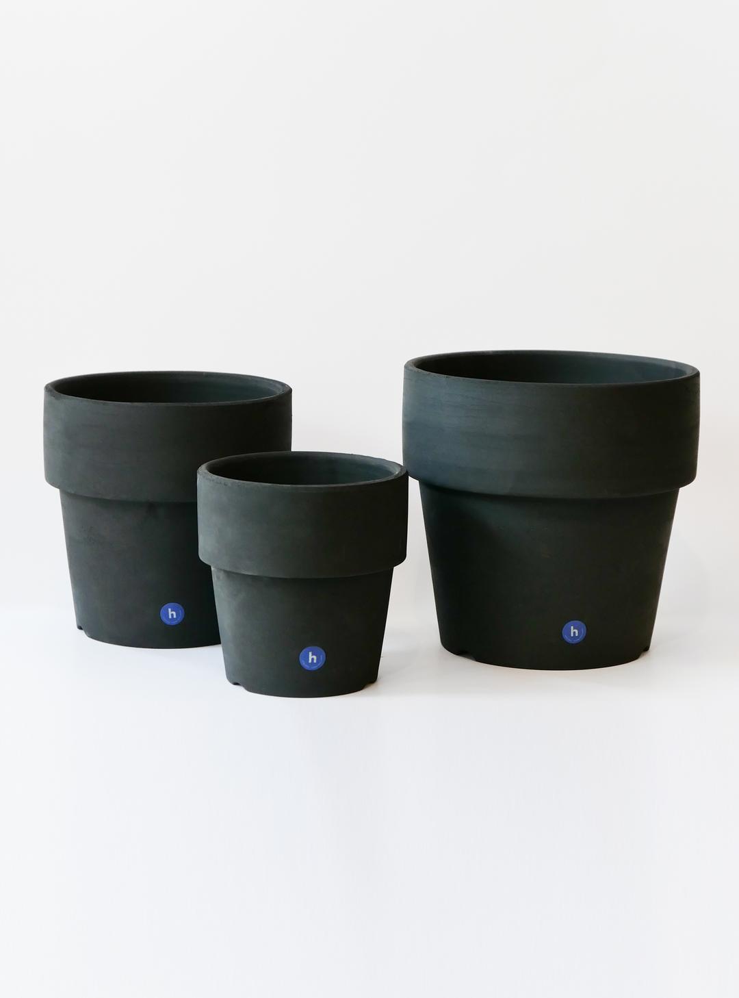 검정 토분 (3 sizes)