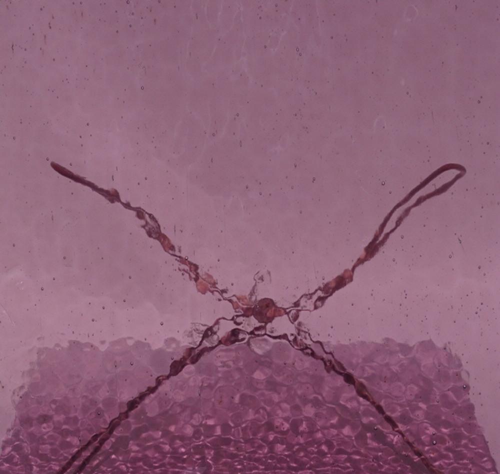 스테인드글라스  재료 유리 바이올렛 잔물결