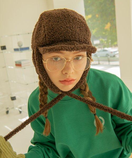 CAPSNSTUFF 몽실 이어머프 트루퍼햇 BROWN
