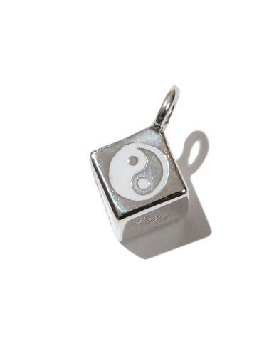 Yin and Yang dice type2 necklace (silver)