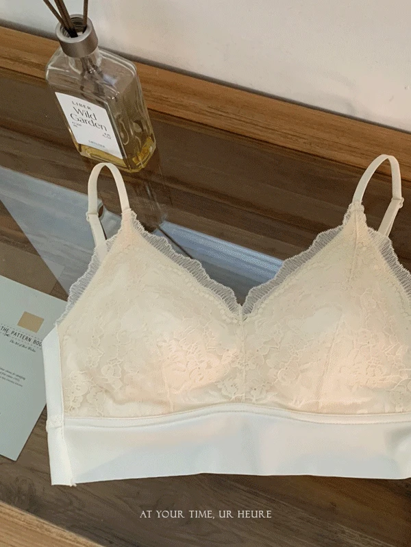 [예쁘고편해요][패드고정][2color] 플뢰르 레이스 브라렛