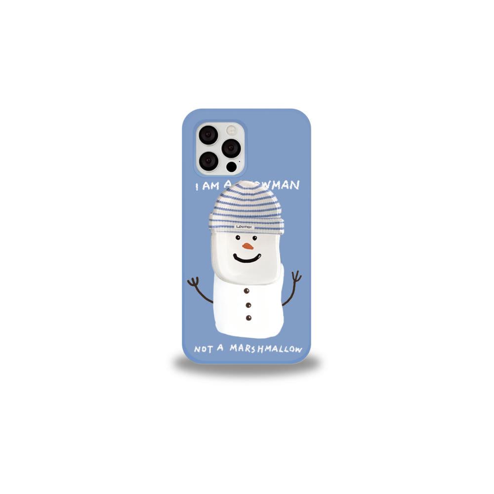 [SET] Drink series : snowman / sky ver2 하드유광  iPhone 11 스카이모자마쉬톡