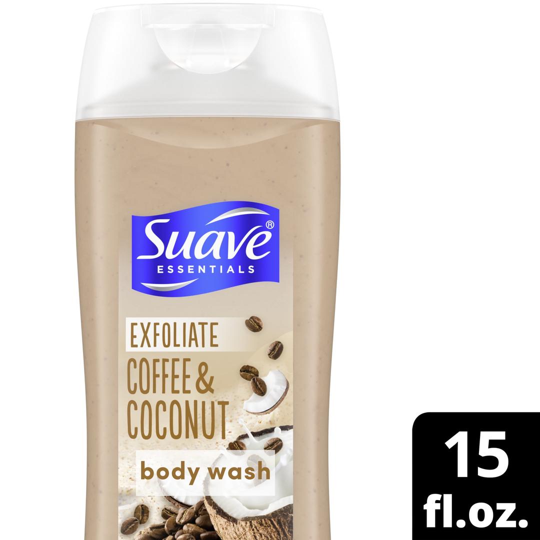 Suave Essentials Body Wash Coffee & Coconut, 15 fl. Oz.