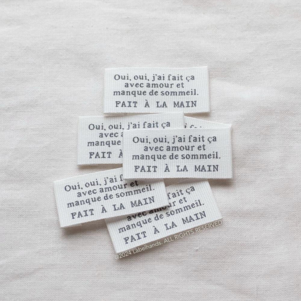 [1SET2개] 그래 그래 내가 만들었어 면라벨 Yes indeed, my cotton label 핸드메이드 면라벨