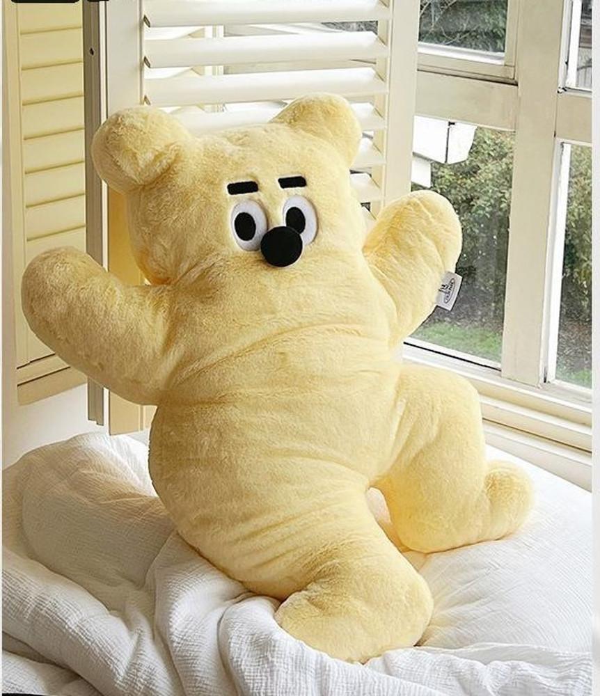 수심 Yellow Bear Cushion(2 color) 곰돌이 등 쿠션 베개