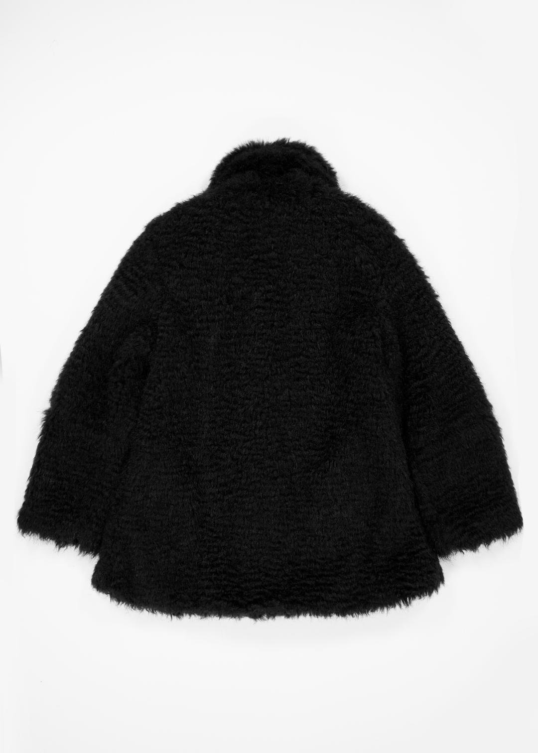 NIMBUS TOGGLE FUR COAT - BLACK (2차 재입고)