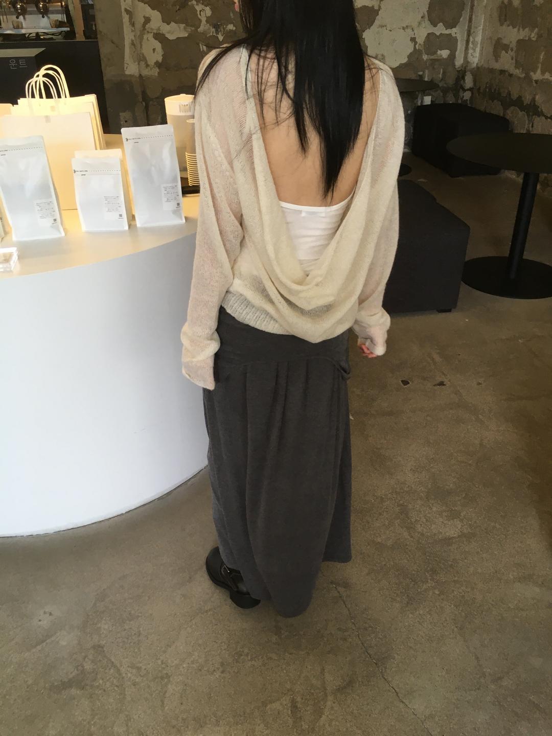 back drape knit (2color)