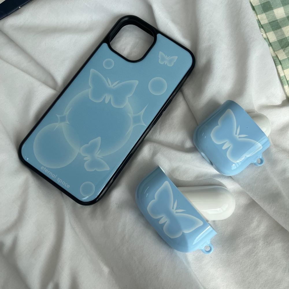 epoxy blue butterfly case