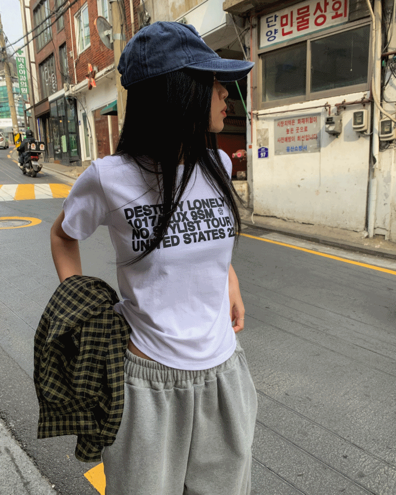 노어슨 DESTROY LETTERING HALF T