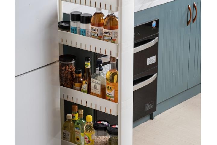 틈새수납장 10cm수납장 좁은 공간 울트라 슬림 틈새 이동 트롤리 서랍장 냉장고 슬림장 4