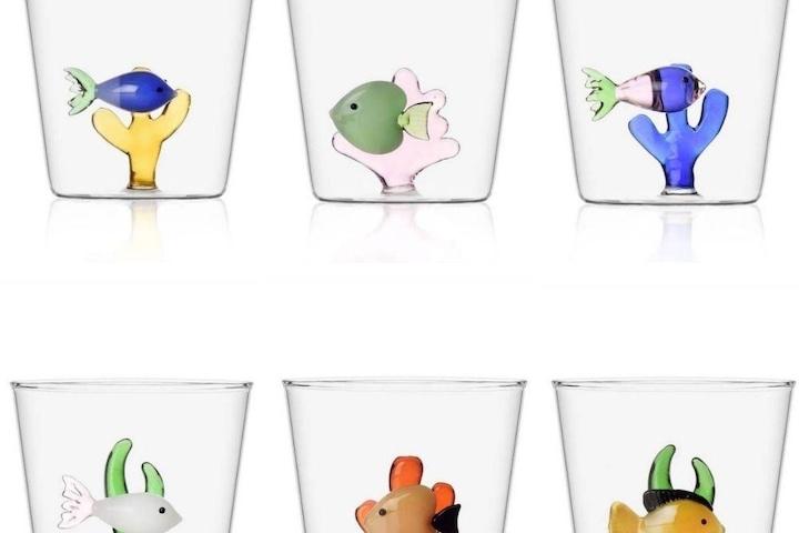 [해외] 유리컵  마린가든 1P