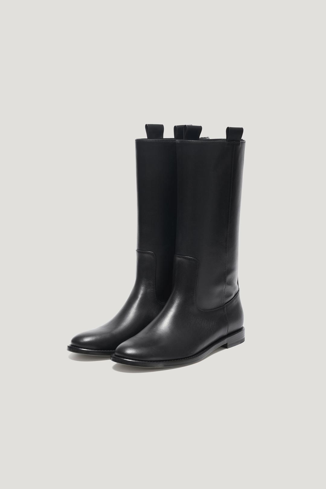 RON LEATHER BOOTS_BLACK / ₩428,000