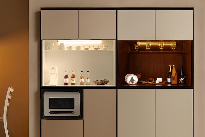 피크 홈카페 수납장 1000 비스포크 오브제 주방수납장