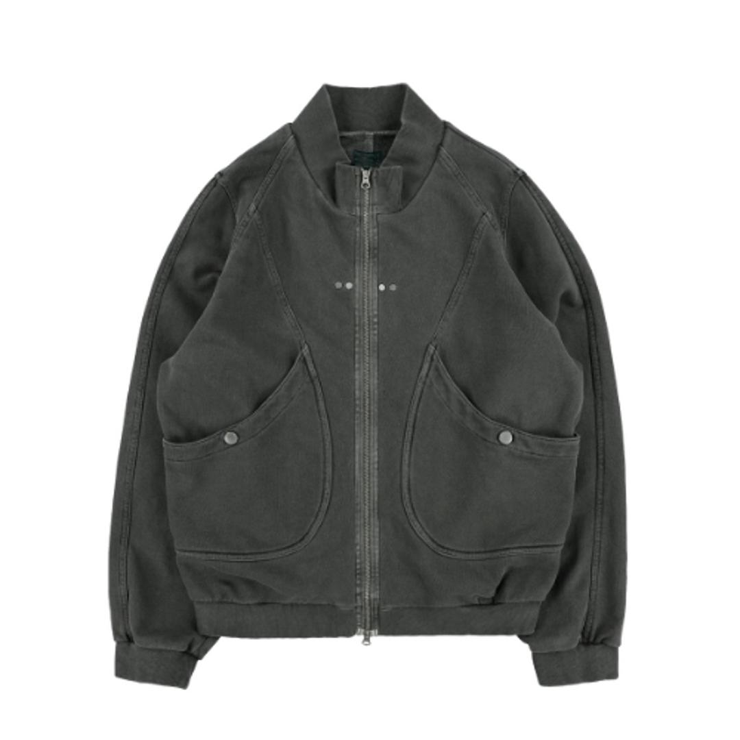 TCM vintage jersey zip-up (khaki)