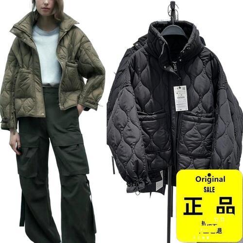 ZARA 여성 스탠드카라 숏패딩 경량 패딩 봄신상 3컬러