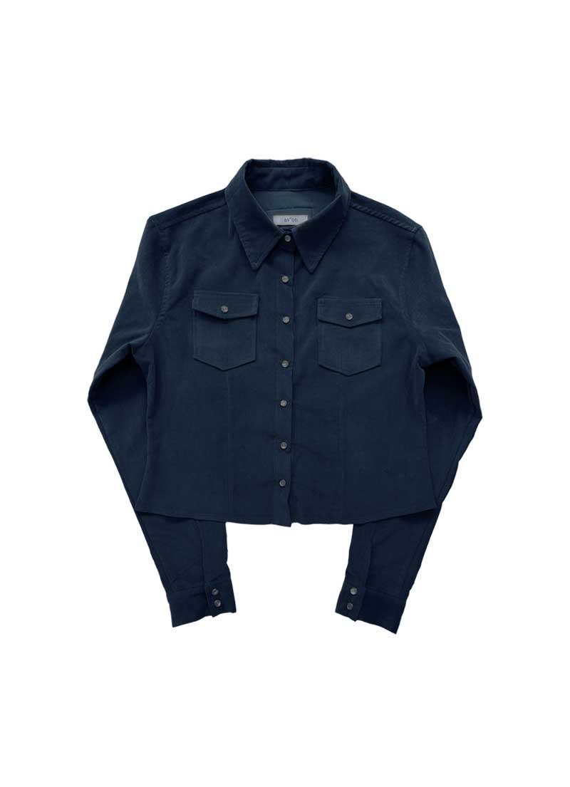 JENNIS CORDUROY SHIRT / BLUE-GREEN