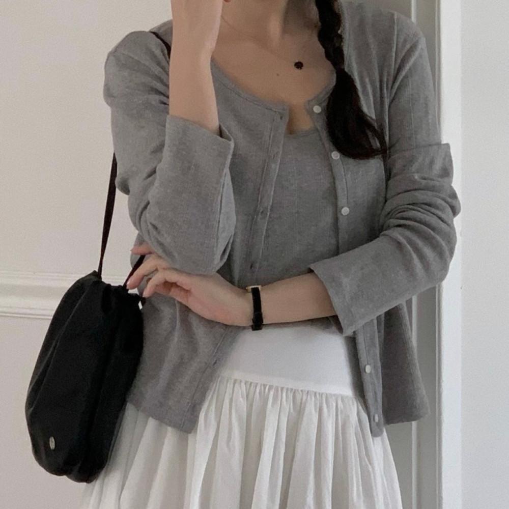 베르가못 글로이 가디건 3col