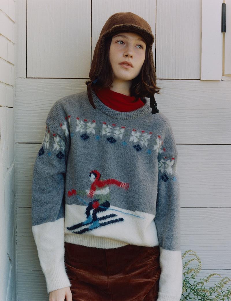 Vintage Ski-Boy Knit (Grey)