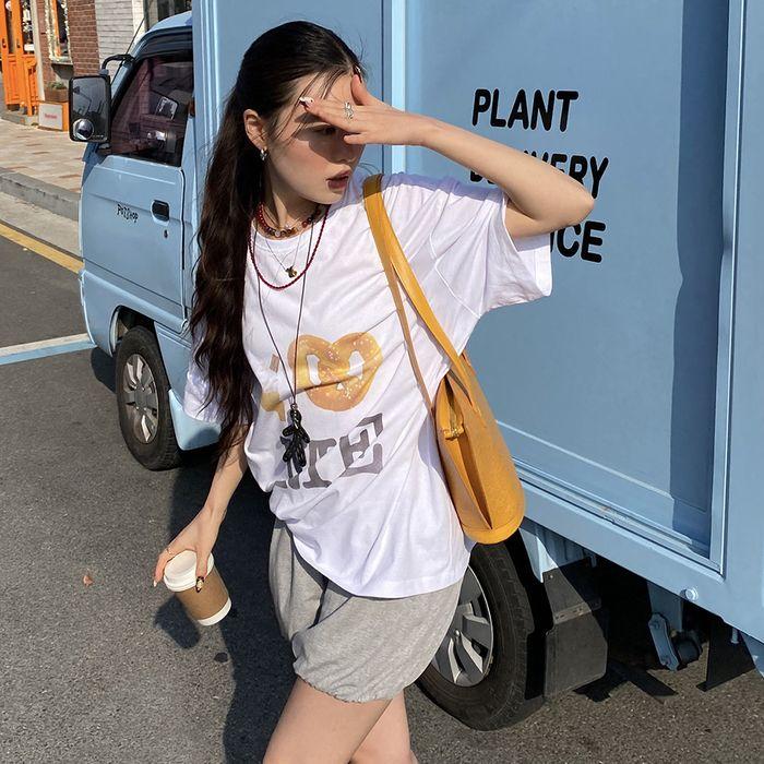 Chouetties by LUCKY CHOUETTE_Jersey Volume Short Pants (melange grey)_LAPOX25410GYM