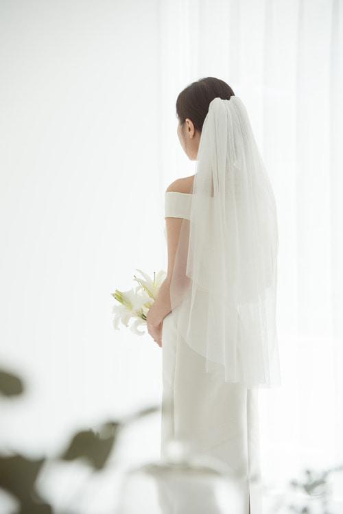 2단 짧은베일[대여10000원/구매21000원]