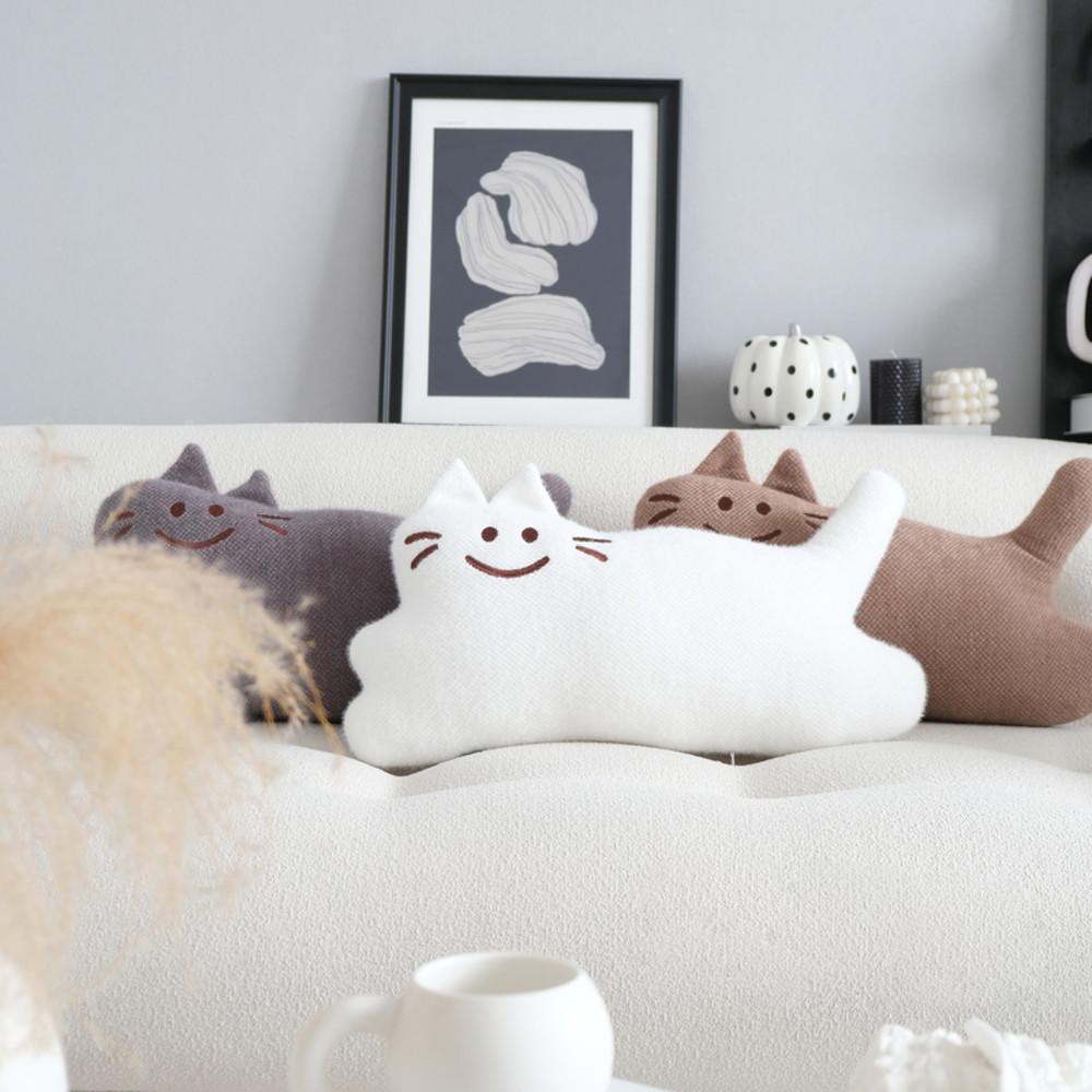 고양이 쇼파 쿠션 인테리어쿠션 솜포함 4color