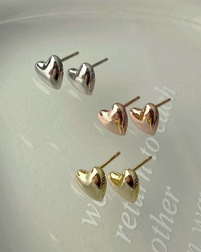 실버925 젤로데이 러블리 미니 하트 귀걸이 E7013