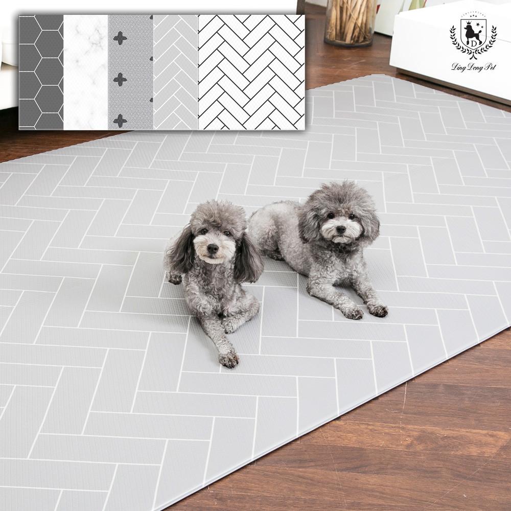 딩동펫 애견 미끄럼방지매트 100% 방수 대리석 폴더 1단