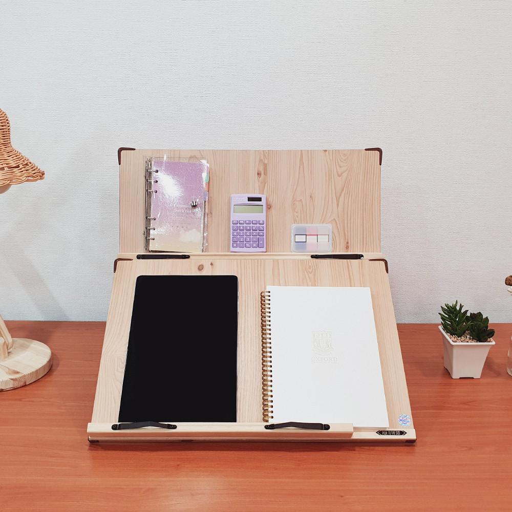 이앤위즈 독서대 루미50 필기겸용 2단독서대 50M2 각도조절 책받침대 북스탠드 책거치대