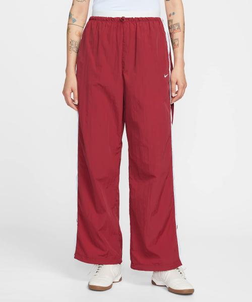 스포츠웨어 루즈 핏 하이웨이스트 패러슈트 팬츠 W - 팀 크림슨:초크:화이트:초크 / IF0335-613