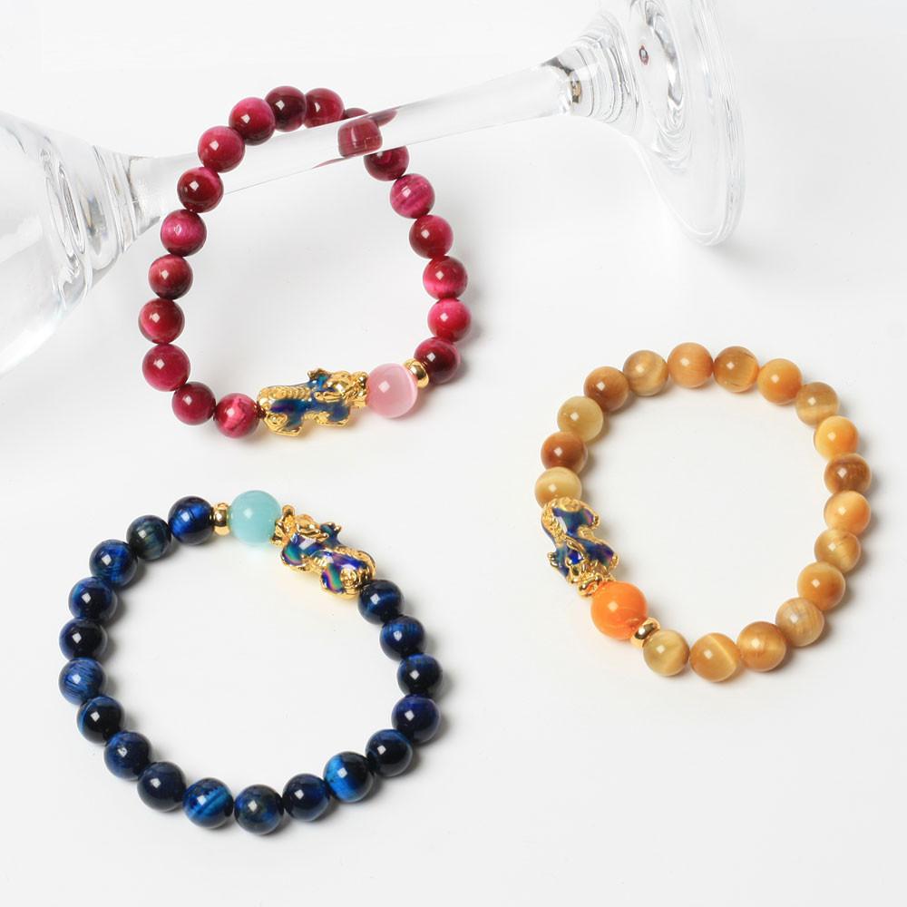 온도변화 변색 비휴 옥 염주 팔찌 행운 원석 재물운 성공운