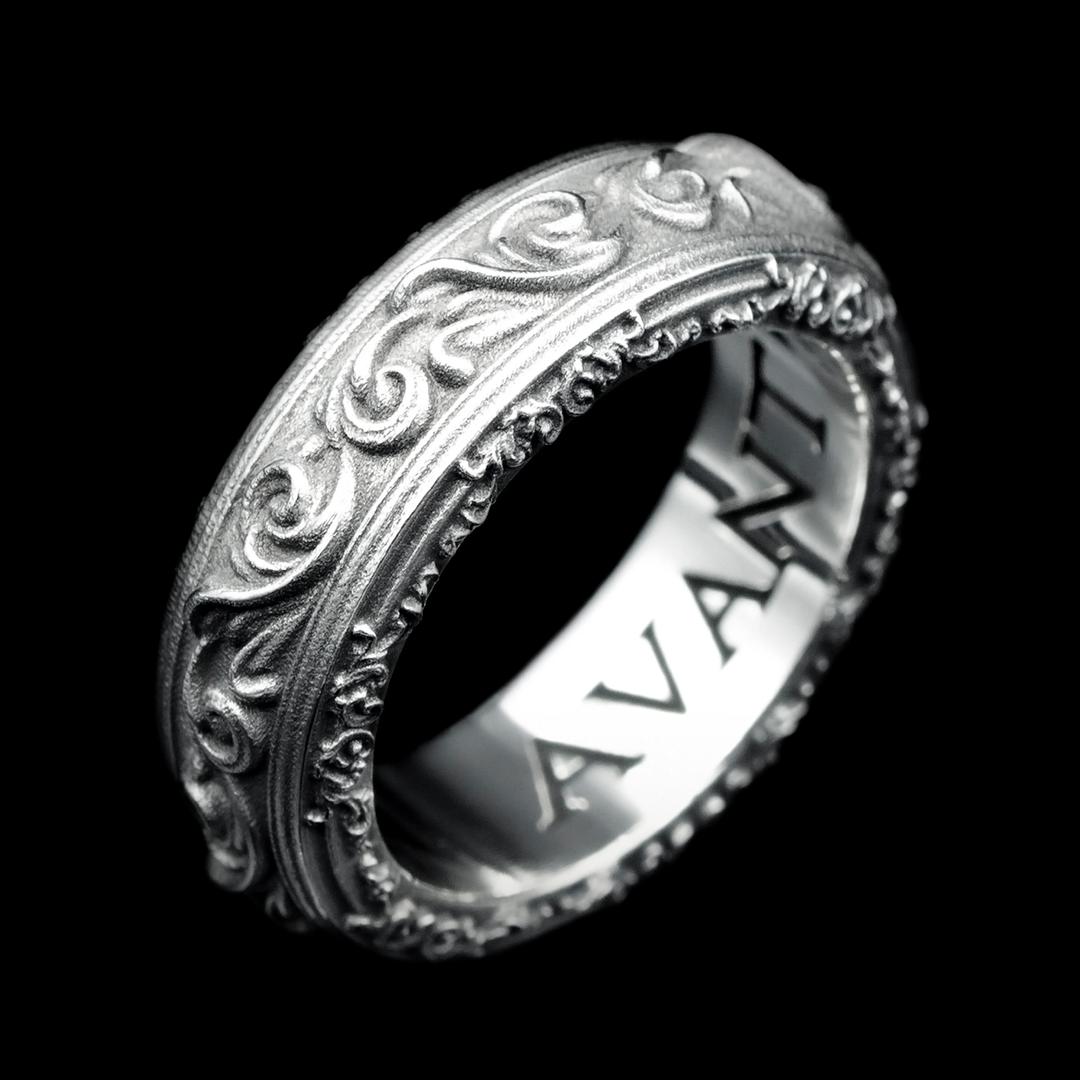 Eternity Scroll Band Ring