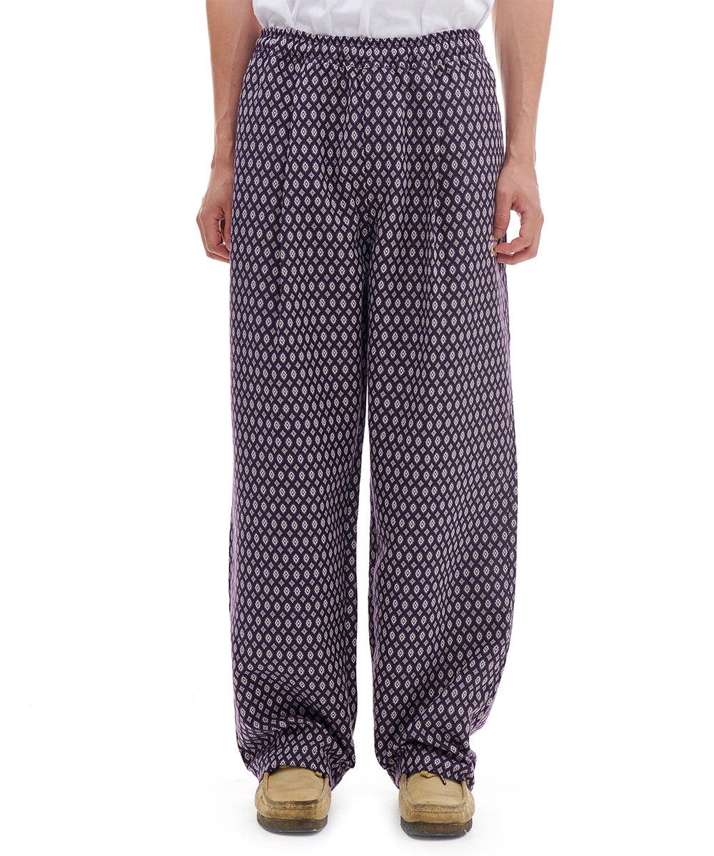 JACQUARD PATTERN PANTS (PURPLE)