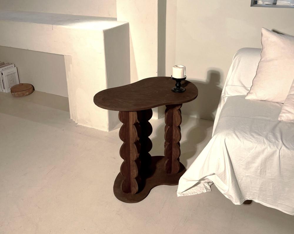 먼-동 자작 버블 사이드 테이블 침대 쇼파 협탁 사이드 테이블 2Color